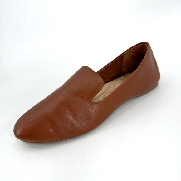 Birdies Whiskey Leather Brown Slip On The Starling Classic Cushioned 8.5 Flats - Picture 2 of 8